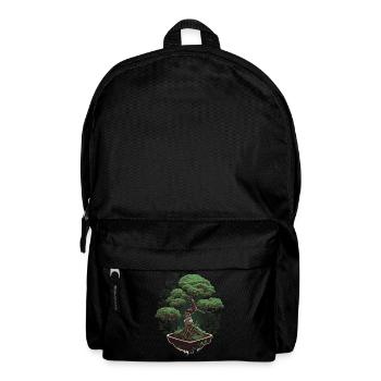 Topfbonsai - Rucksack - Schwarz - Vorne