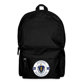 Pittsfield Massachusetts Flagge USA Souvenir Logo - Rucksack - Schwarz - Vorne