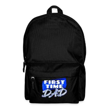 Femme enceinte Papa Déclaration Bébé Famille Bonheur Parents - Sac à dos - noir - Devant
