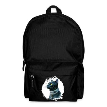 Schwarze Katze Inkl Splash - Rucksack - Schwarz - Vorne