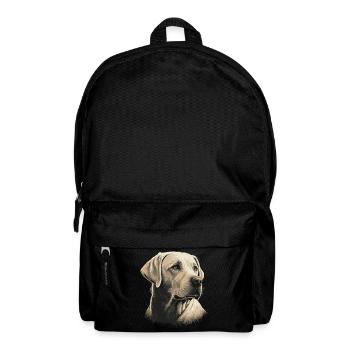 Weißer alter Labrador Retriever - Rucksack - Schwarz - Vorne