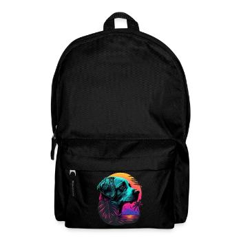 Calme Vaporwave Style Labrador Retriever - Sac à dos - noir - Devant