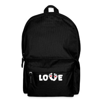 Grossesse Enceinte Coeur Baby Feet Famille - Sac à dos - noir - Devant