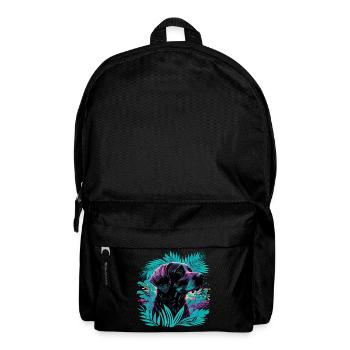Jungle Art Labrador Retriever Illustration - Rucksack - Schwarz - Vorne