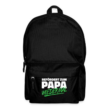 Papa Cooler Spruch Familie Eltern Schwanger Baby - Rucksack - Schwarz - Vorne
