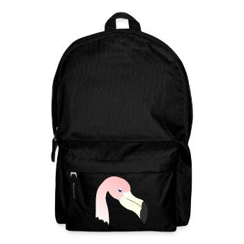 tieroutfits für damen, Flamingokopf - Rucksack - Schwarz - Vorne