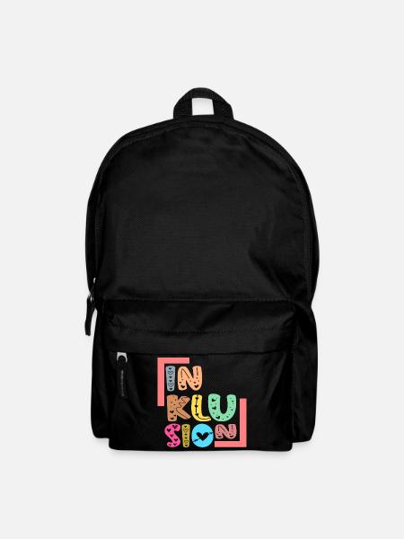 SCHRIFTZUG INKLUSION - Gleichberechtigung - Rucksack - Schwarz