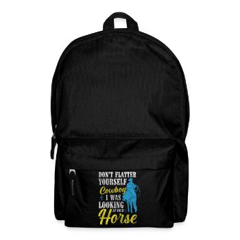 Country Riding Saddle - Backpack - black - Front
