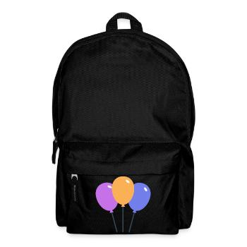 Colorful balloons - Backpack - black - Front
