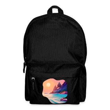 Sunrise Sea Island Holiday - Backpack - black - Front