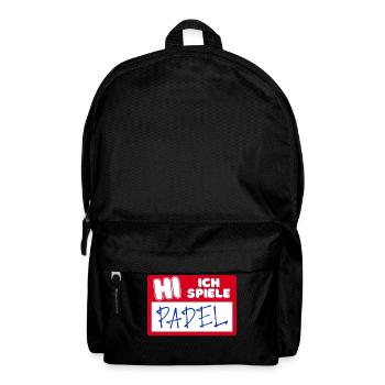 Rückschlag Statement Spieler Padel Padelspiel - Rucksack - Schwarz - Vorne