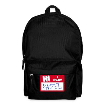 Padel Spieler Statement Schmetterball Sportart - Rucksack - Schwarz - Vorne