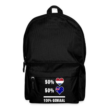 Australia and the Netherlands 100% Genial Flag - Backpack - black - Front