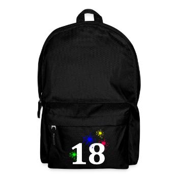 unisex, 18 Feuerwerk sternenmuster - Rucksack - Schwarz - Vorne