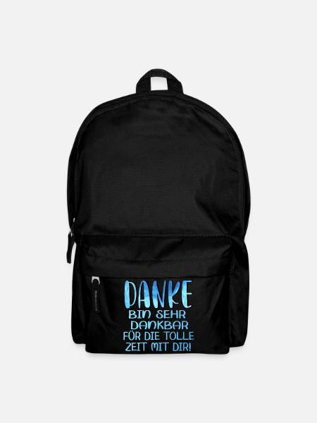 Abschiedsgeschenke - TOLLE ZEIT MIT DIR SPRÜCHE - Rucksack - Schwarz