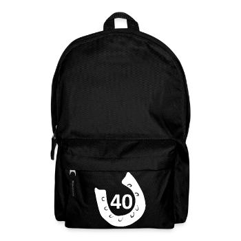 Geburtstags oberteil, 40 Hufeisen - Rucksack - Schwarz - Vorne