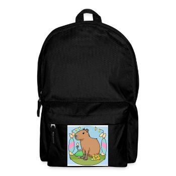 Easter capybara - Backpack - black - Front