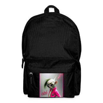 Punk Alien Neon-Jacke – Punkiger Alien 01 - Rucksack - Schwarz - Vorne
