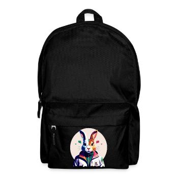 Bunny, Easter Bunny - Backpack - black - Front