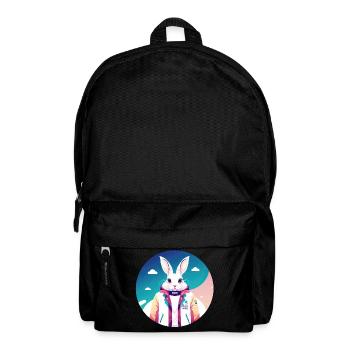 Bunny, Rabbit, Easter Bunny - Backpack - black - Front
