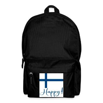 DRAPEAU FINLANDAIS - SIGNE HEUREUX - Sac à dos - noir - Devant