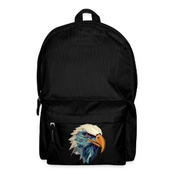 Stilisierter, geometrischer Adler - Rucksack - Schwarz - Vorne