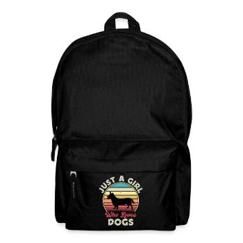 Lancashire Heeler Dog Love Silhouette Retro Sunset - Backpack - black - Front