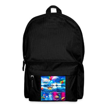 enfants s’amusant pendant les vacances d’été - Sac à dos - noir - Devant