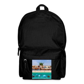 spending holiday at sea side - Backpack - black - Front