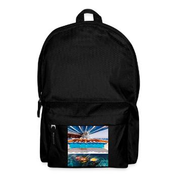 Vacances à la mer - Sac à dos - noir - Devant