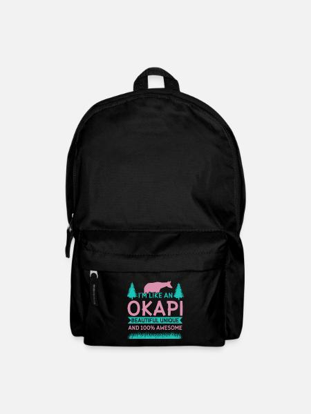 Okapi Wildgiraffen Design - Rucksack - Schwarz
