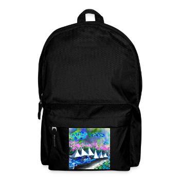 Fahrrad im Frühlingsgebirge - Rucksack - Schwarz - Vorne