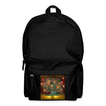 Un vieil arbre attend les enfants et Xmast - Sac à dos - noir - Devant