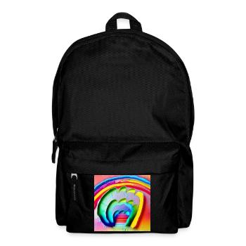rainbow in sunny rainy day - Backpack - black - Front