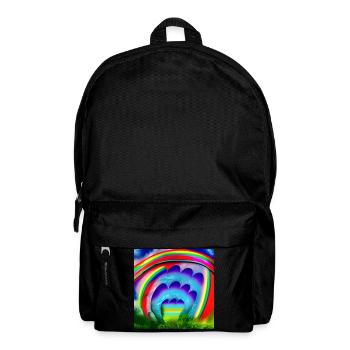 beautiful rainbow - Backpack - black - Front