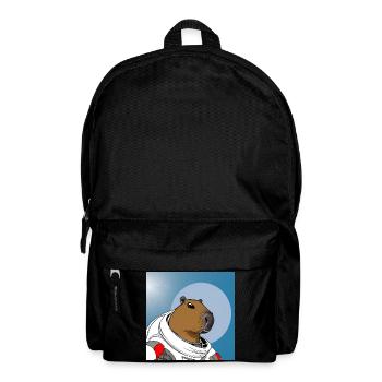 Capy-Astronaut - Rucksack - Schwarz - Vorne