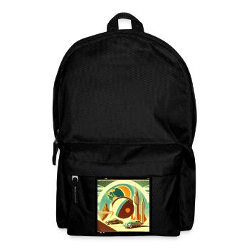 Imaginary retro planet - Backpack - black - Front