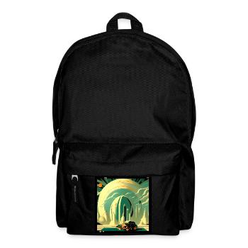 Nostalgische Zukunft - Rucksack - Schwarz - Vorne