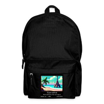 Eiffel Tower Gulf of Paris Sea of France - Backpack - black - Front