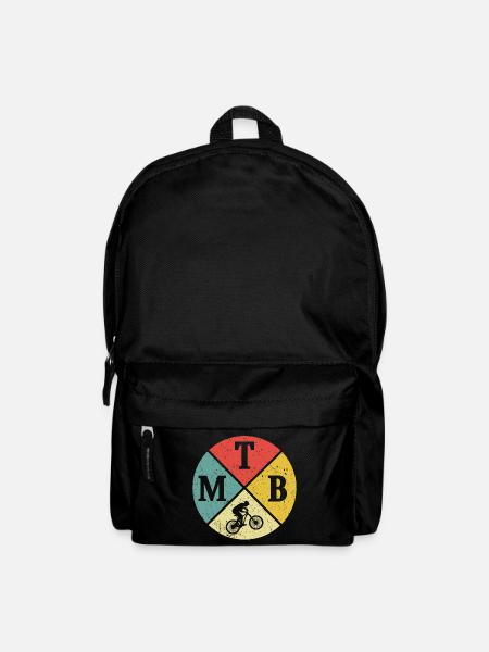 Mountainbike retro MTB mountainbiker downhiller - Rucksack - Schwarz