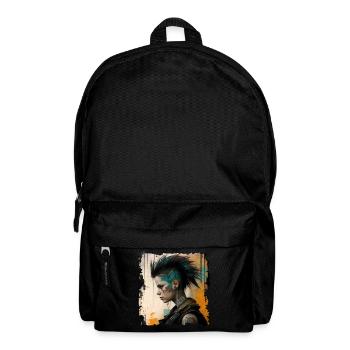 Tattoo Punk Rock Girl Punkrock Gothic - Backpack - black - Front