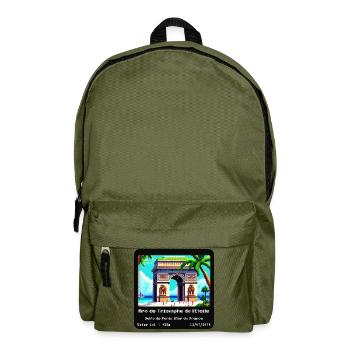 Arc de Triomphe de l'Étoile - Rucksack - Olivgrün - Vorne