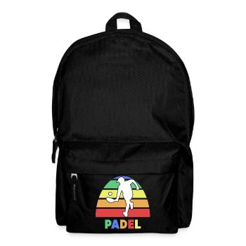 Padelspiel Padel-Tennis Spieler Spruch Training - Rucksack - Schwarz - Vorne