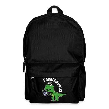 Padel Padelspiel Sport Spieler Dinosaurier Spruch - Rucksack - Schwarz - Vorne