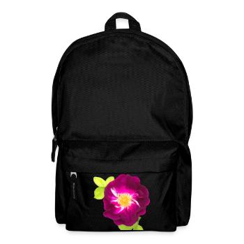 Purple Rose - Gemälde - Rucksack - Schwarz - Vorne