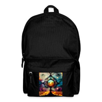 Die Welt - Rucksack - Schwarz - Vorne