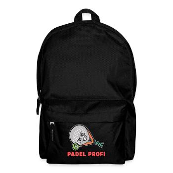 Schläger Bälle Statement Padel Spieler Sportart - Rucksack - Schwarz - Vorne