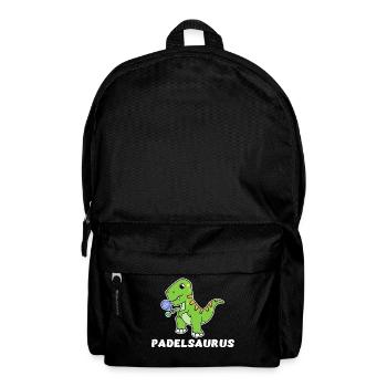 Padel-Tennis Spieler Cooler Spruch Dinosaurier - Rucksack - Schwarz - Vorne