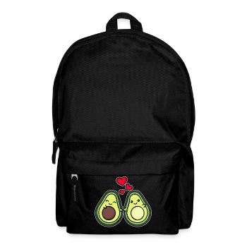 Bébé Avocat Enceinte Coeur Famille Bonheur Parents - Sac à dos - noir - Devant