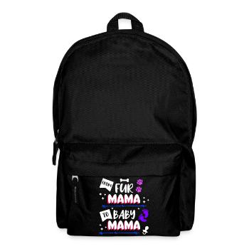 Sucette Maman Déclaration Grossesse Enceinte - Sac à dos - noir - Devant